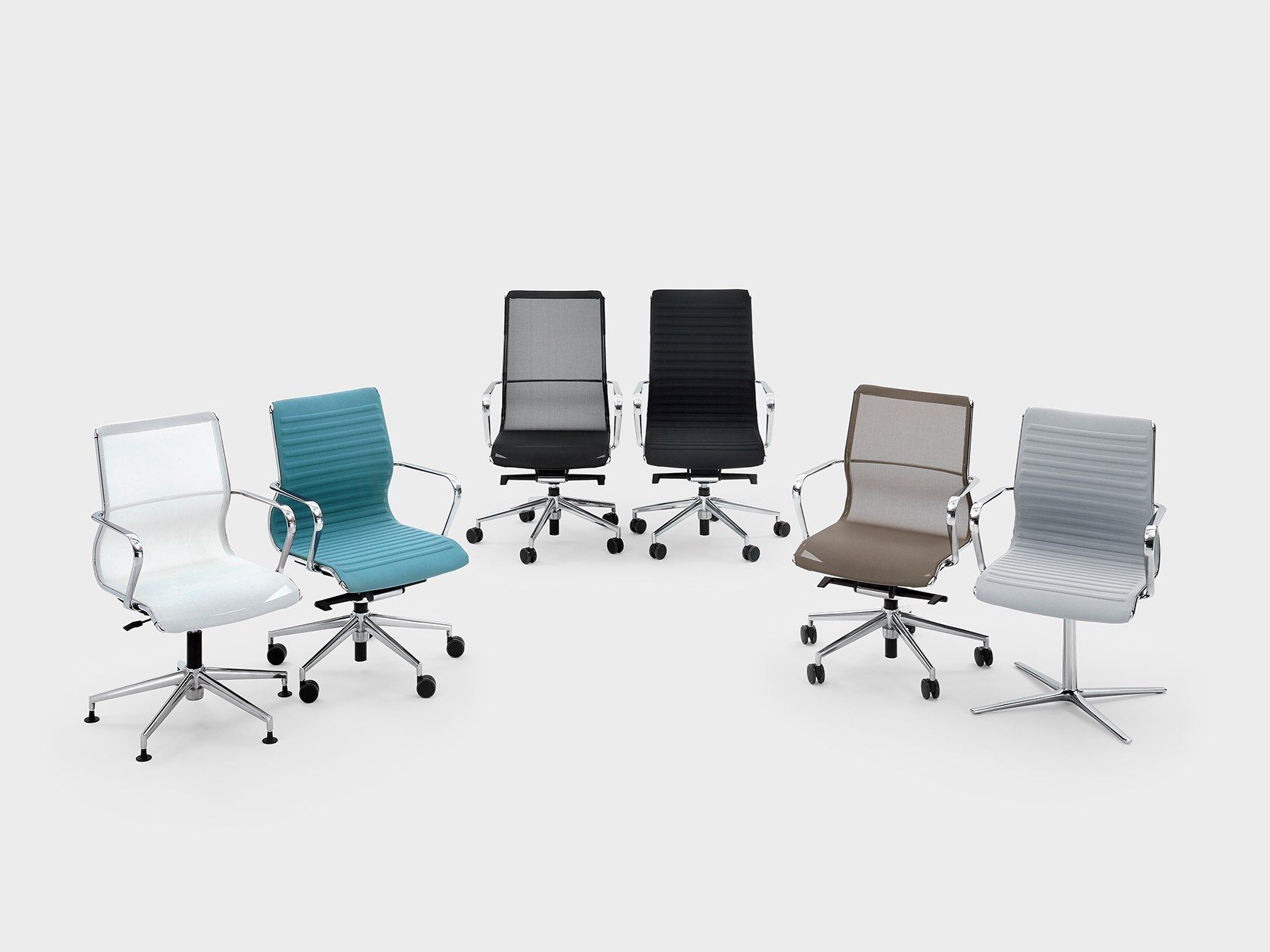 Тканевый операционный офисный стул с колесами на насесте Viganò Omega ARCH-00066612 - Вид №1