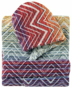 MissoniHome Халат унисекс из велюрового хлопка махрового цвета Master moderno