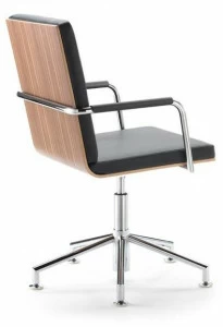 Spiegels Вращающееся кресло из фанерованной древесины с 5 спицами для залов ожидания .roan