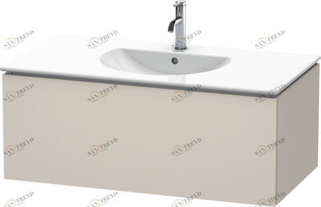 LC616309191 Тумбочка подвесная L-Cube #LC6163 1020 x 534 мм Серо-коричневый декор Duravit