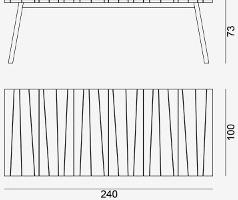 Gervasoni Садовый стол со столешницей из керамогранита Gervasoni outdoor sun-id-1492665 - Вид №1