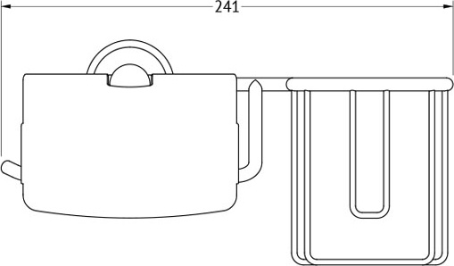 VIZ 053 Держатель освежителя воздуха и туалетной бумаги с крышкой FBS Vizovice - Вид №1