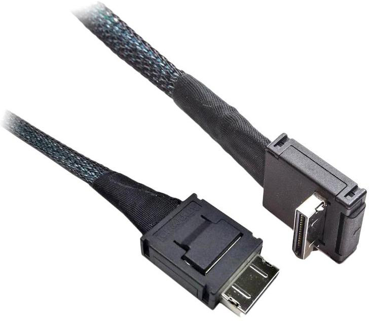 AXXCBL800CVCR 958262 Axxcbl800cvcr 800 mm long, spare cable kit (1 cable included), straight oculink sff-8611 connector to right angle oculink sff-8611 connector Intel Santreyd 