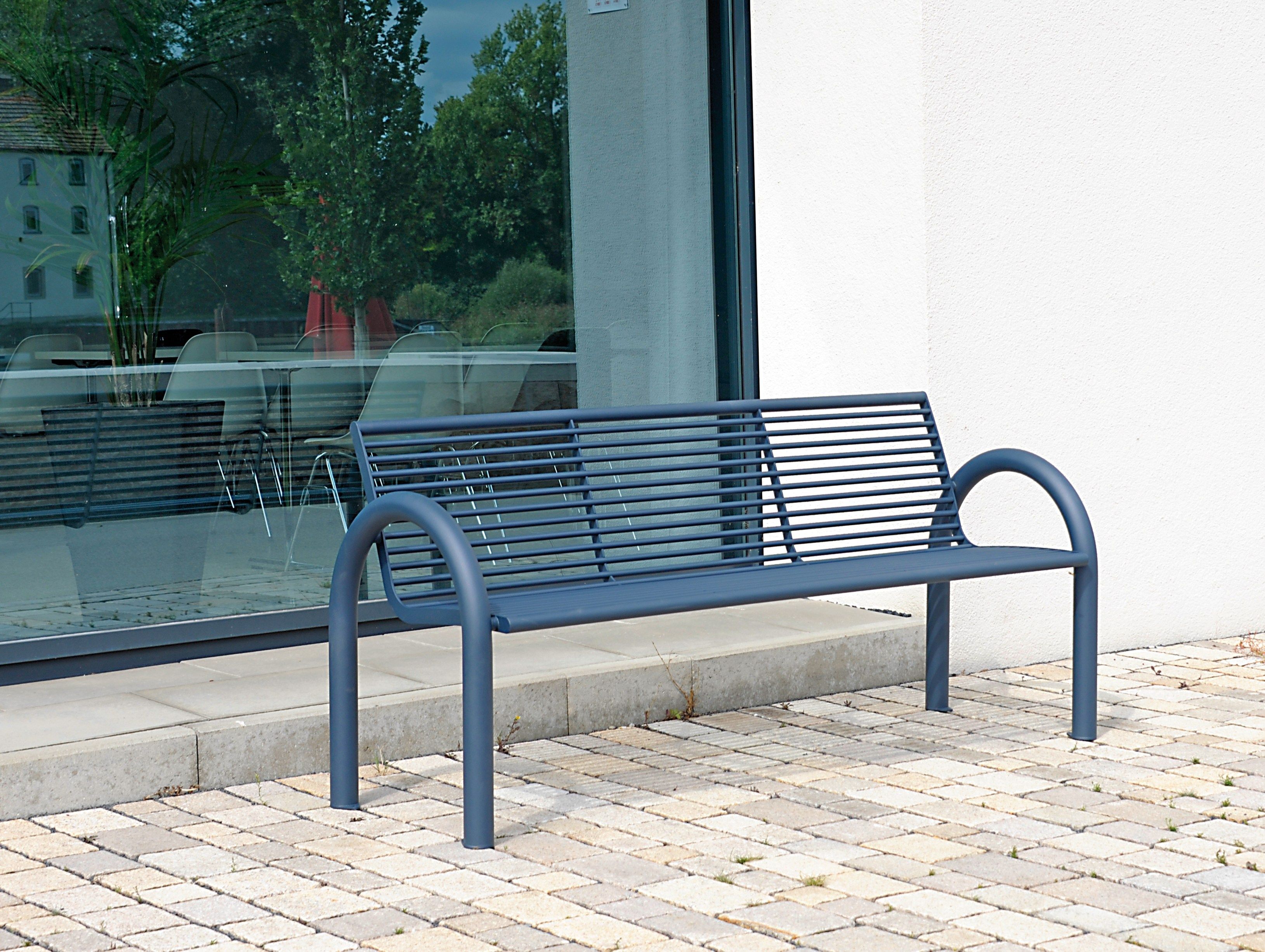 Скамья из нержавеющей стали со спинкой BENKERT BANKE Siardo ARCH-00139260 - Вид №2