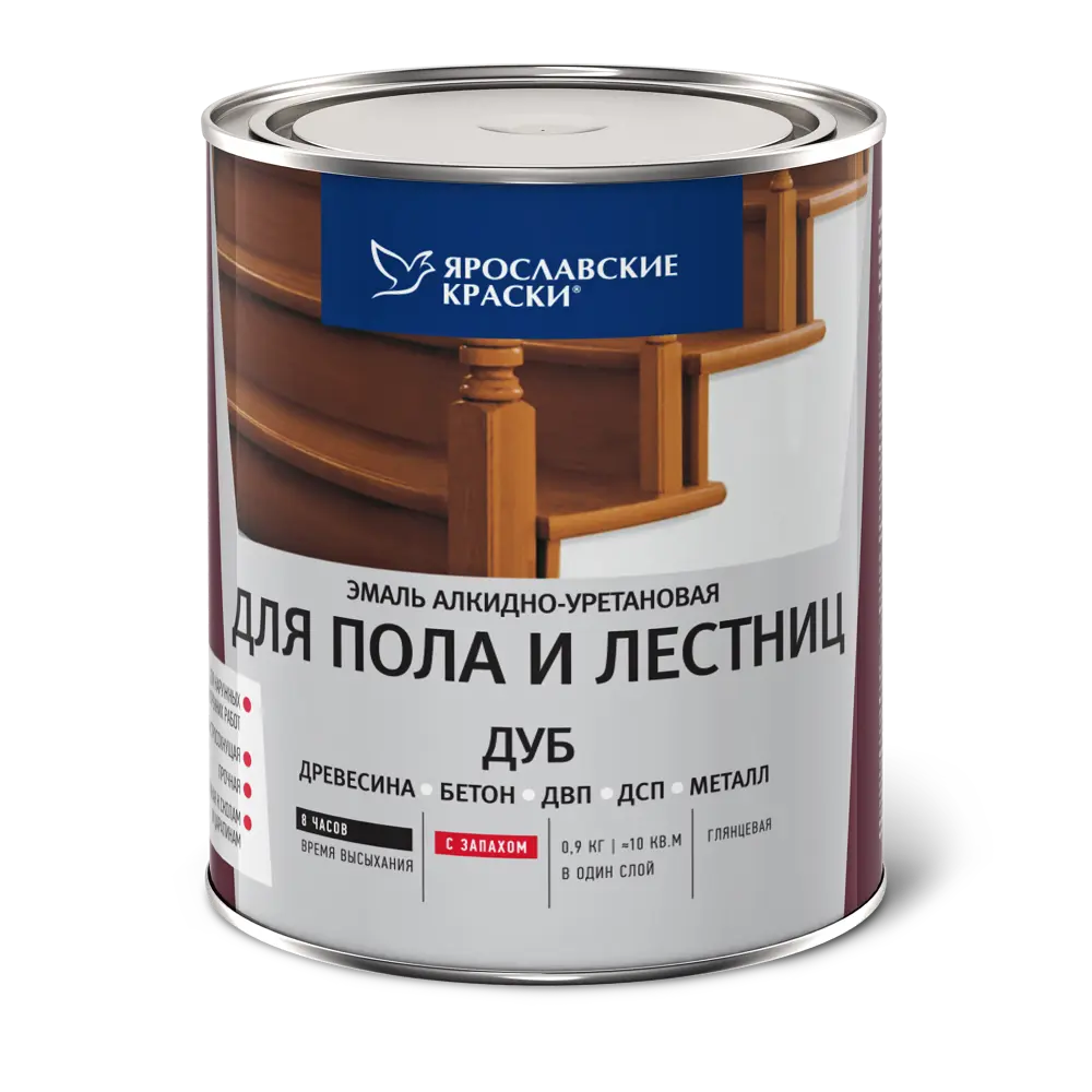 Эмаль для пола и лестниц 0.9 кг цвет дуб 18450827 STLM-2143460 Santreyd  - Вид №1