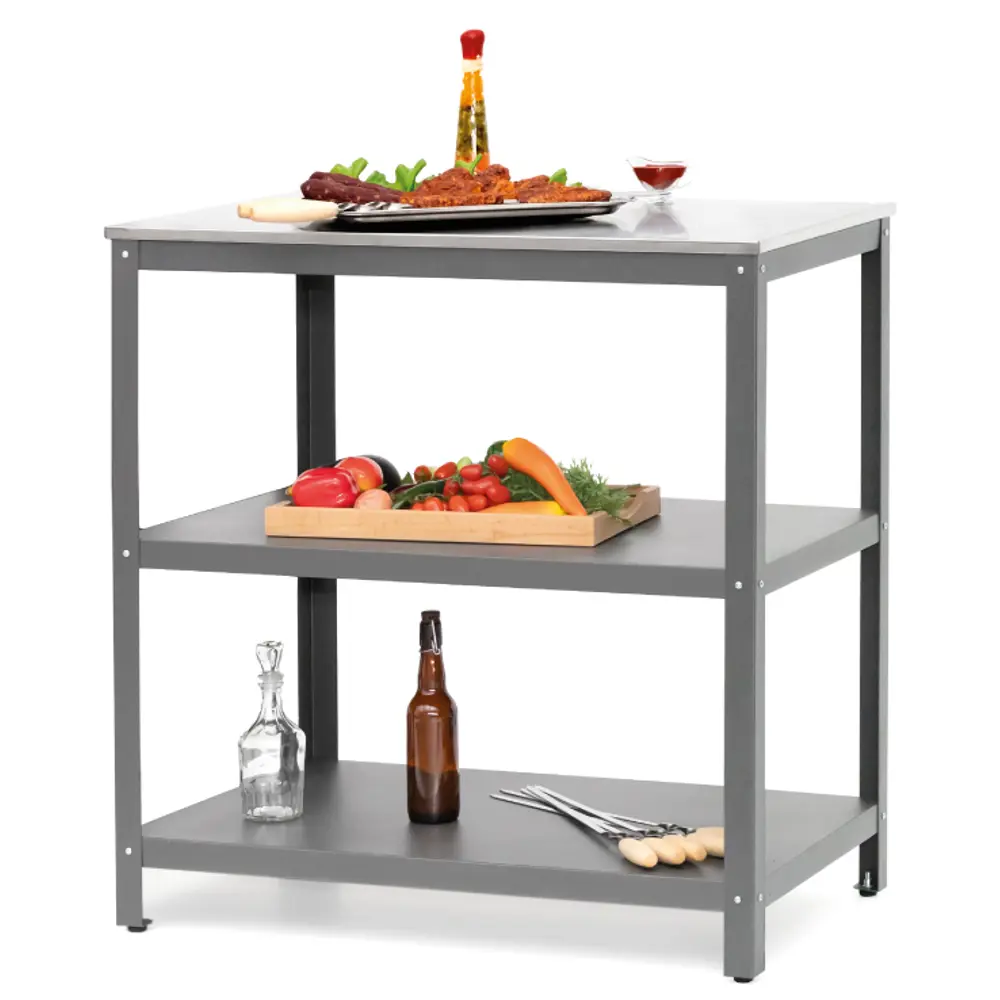 GRATAR Patio P-01 — уличный стол с регулируемыми ножками и полками 83992268 STLM-0045924 - Вид №6