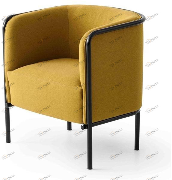 GABER Кресло из ткани с подлокотниками Place sun-id-1443357