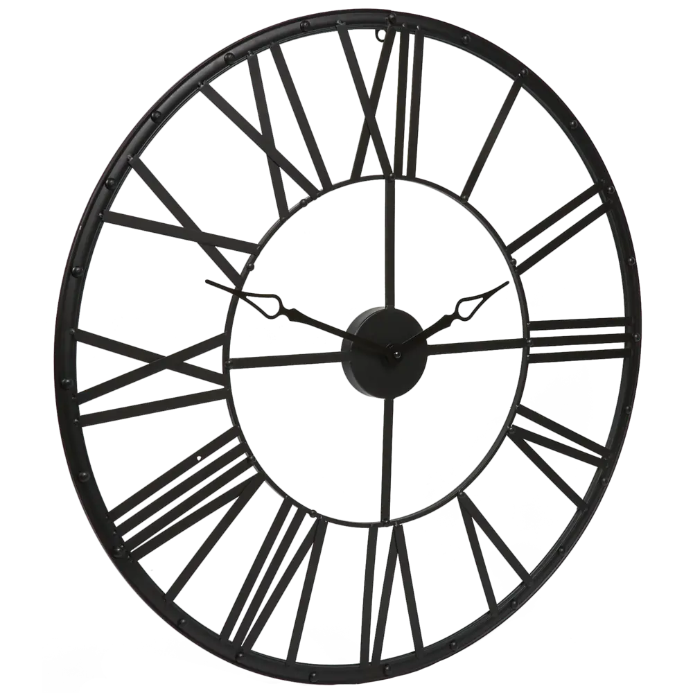 Часы настенные Atmosphera Винтаж круглые металл цвет чёрный ø70 см Scandi STLM-2076395 - Вид №3