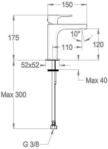 Fir Italia Смеситель для умывальника, однорычажный The outfit 4411200_3 - Вид №2