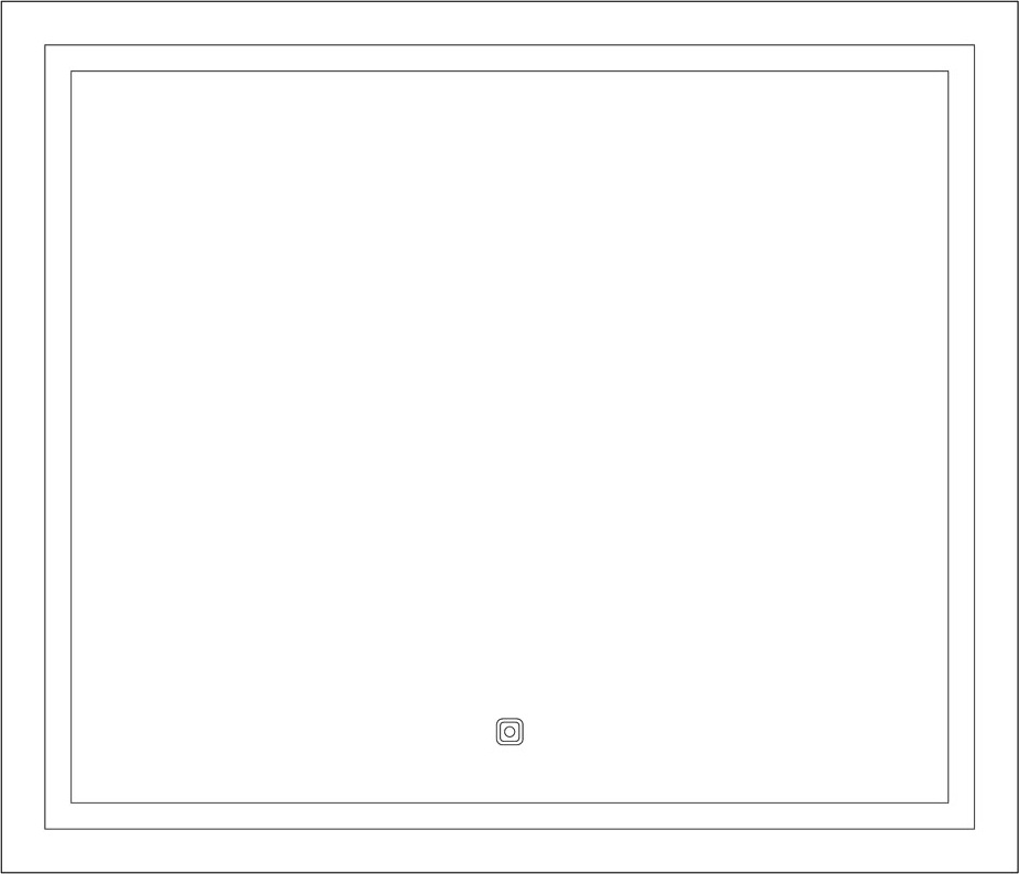 BY 2434 Зеркало со встроенным LED-светильником 22 W EVOFORM Ledline - Вид №1