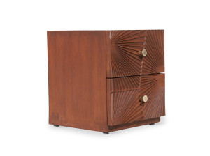 Тумбочка из тикового дерева с ящиками