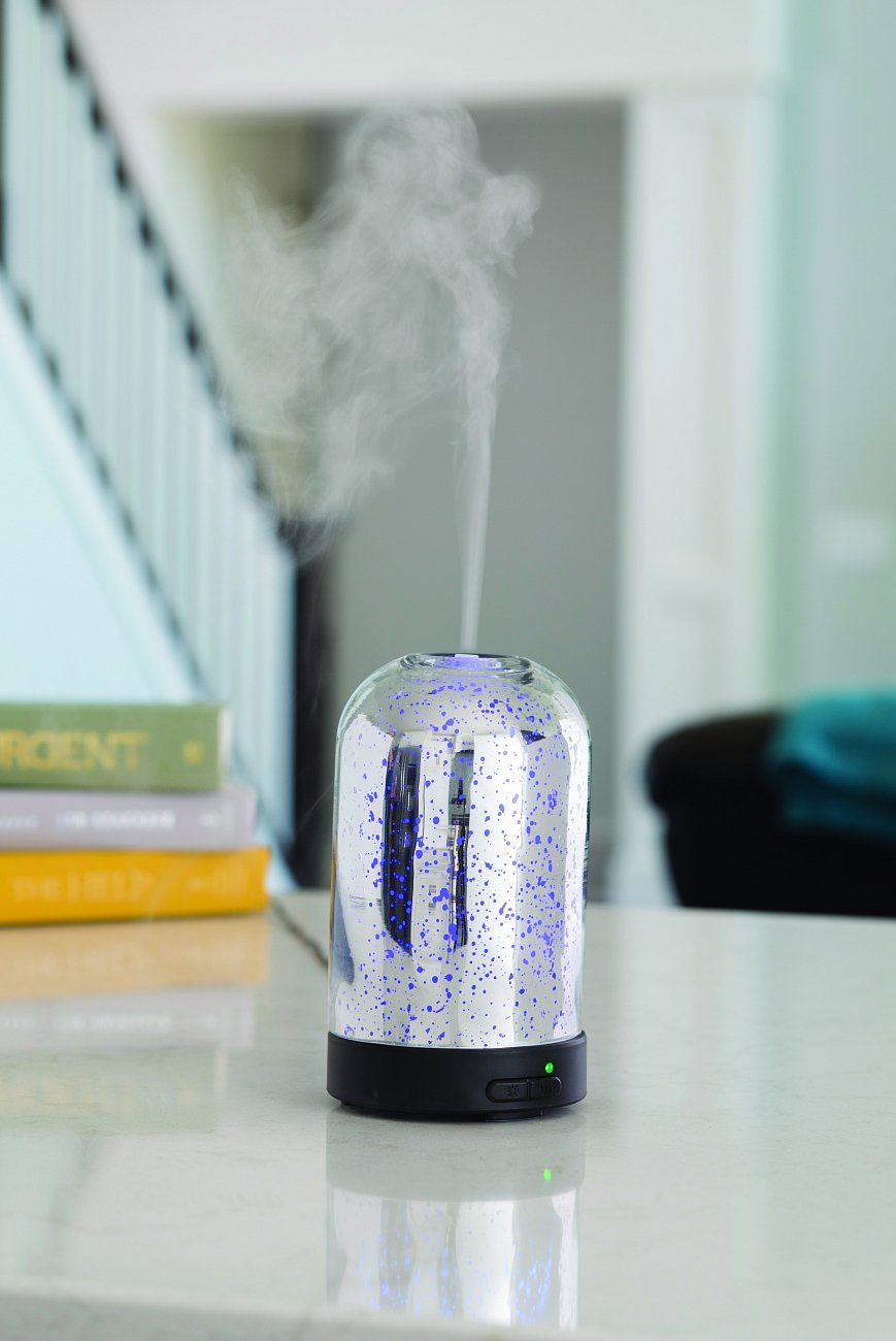 Ультразвуковой аромадиффузор 100мл "Меркурий" Diffuser Mercury Glass CANDLE WARMERS  268207 Черный  - Вид №2