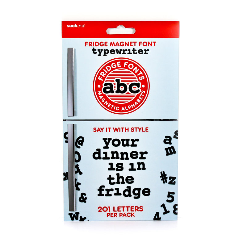 Магниты на холодильник черные Alphabet SUCK UK  00-3871388 Черный  - Вид №4