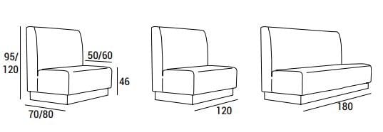 Диван для контракта Domingo Salotti Десмонд ARCH-00139537 - Вид №3
