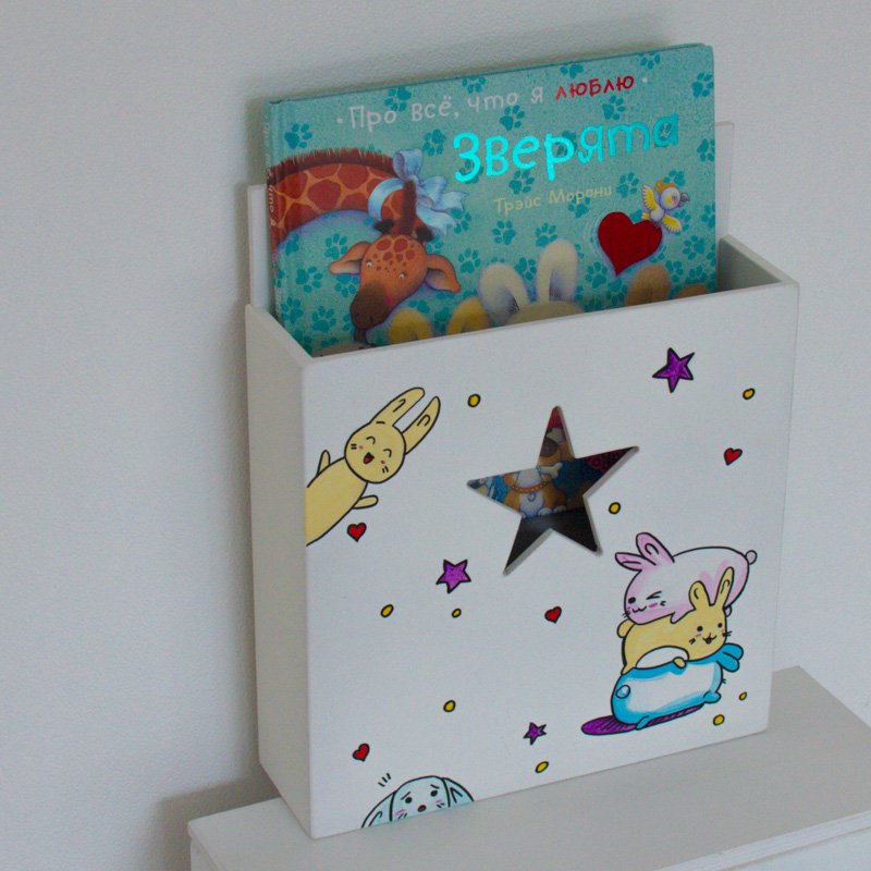 Карман для книг розовый с сердечком VAMVIGVAM  282241 Розовый Santreyd  - Вид №5