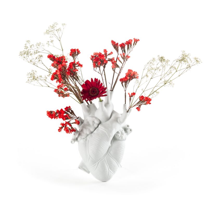 Ваза фарфоровая 25х16,5 см белая Love in Bloom SELETTI ДИЗАЙНЕРСКИЕ 00-3883256 Белый  - Вид №1