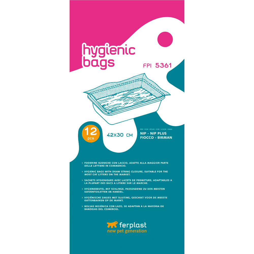 ПР0000527 Гигиенические пакеты для туалетов FPI 5361 Nip,Nip plus,Birman 12шт FERPLAST 