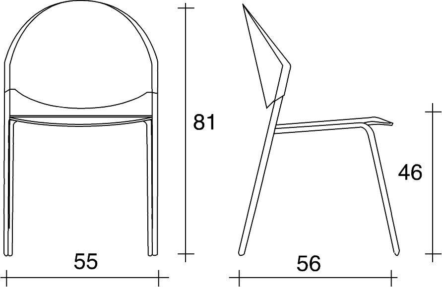 TALIN Стул штабелируемый тканевый с обивкой для залов ожидания Delfi sun-id-1410049 - Вид №1