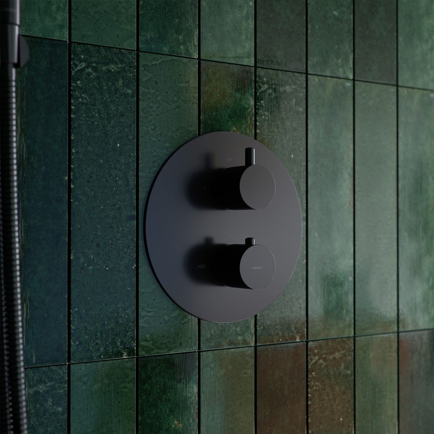 Термостатический набор для душа с ручным душем и душем OMNIRES Y SYSYT05 ARCH-00052738 - Вид №9
