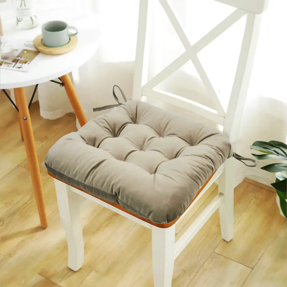 Подушка для стула Seasons 40x36 см цвет серо-коричневый Отсутствует STLM-2107972 - Вид №3