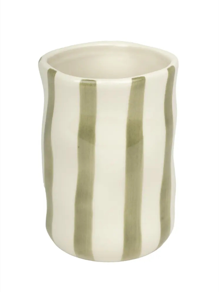 Керамический стакан для зубных щеток ZENFORT Ривьера в изумрудном цвете 89370056