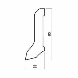 Плинтус La San Marco Profili Шпонированный Ярра 2500х60 мм.