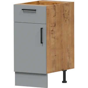 Шкаф напольный Лайм 40x86x56 см ЛДСП цвет серый 86584171 STLM-2141141