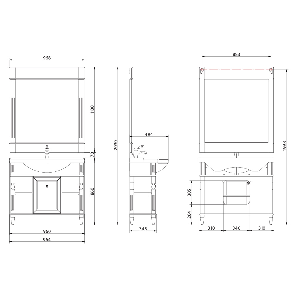 26679 Тумба Migliore Kantri  - Вид №1