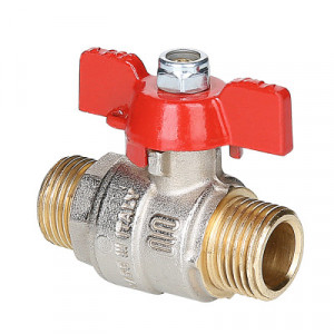 S.219.05 Кран шаровой ENOLGAS BASIC с ручкой «бабочкой» и наружной резьбой Valtec 3/4"