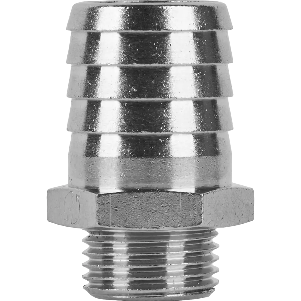 Штуцер STOUT для водопровода 1/2"x25 мм никелированный 84868143 STLM-0056485 - Вид №1