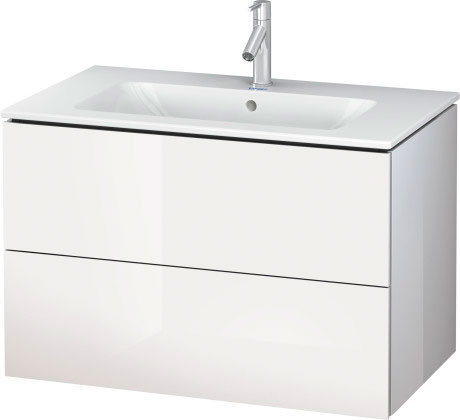LC624100909 Тумбочка подвесная L-Cube #LC6241 820 x 481 мм Светло-голубой матовый декор Duravit - Вид №3
