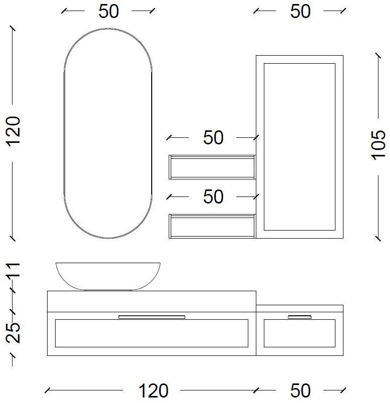 Mobiltesino Тумба под умывальник из ясеня Frame sun-id-1497349 - Вид №3