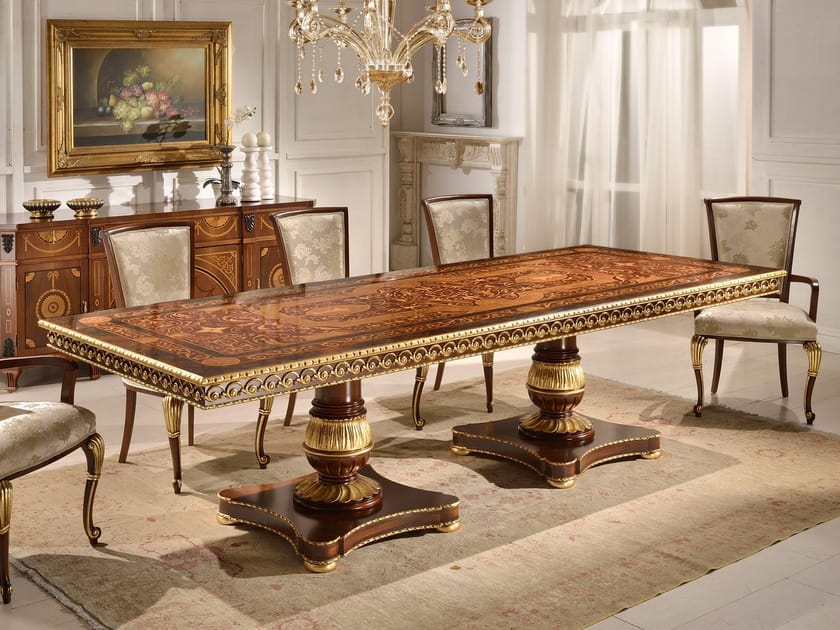 Прямоугольный стол для гостиной из массива дерева GUERRA VANNI MIDA ARCH-00064324