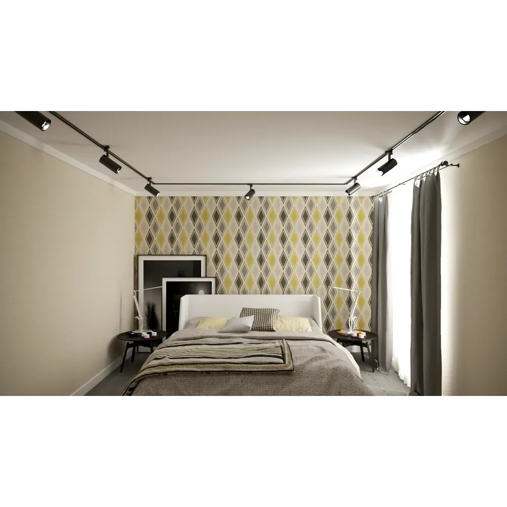Карниз двухрядный раздвижной Inspire Трапеция 160-300 см цвет чёрный 81976819 STLM-2016881  - Вид №3