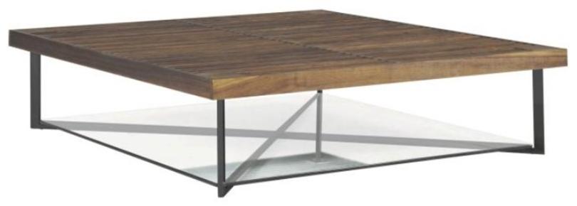 Ligne Roset Низкий квадратный журнальный столик из орехового дерева  11497860-11497861  - Вид №1
