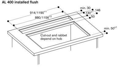 Gaggenau Съемный верхний колпак из нержавеющей стали Serie 400 Al400121 - Вид №7