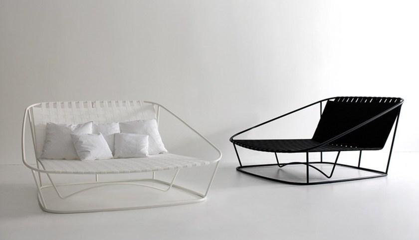 arflex Садовая кровать из окрашенной стали и эластичных ремней Cloud sun-id-1511553 - Вид №1