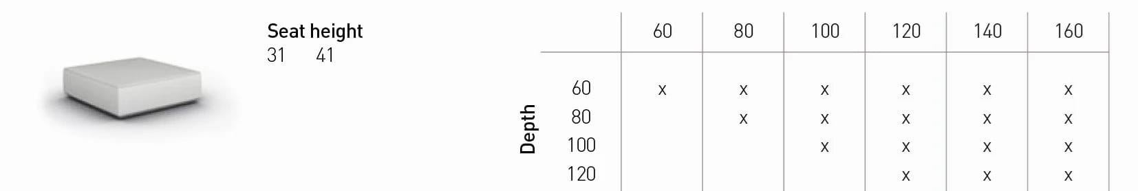 Модульный квадратный пуф из ткани Cubit by Mymito ARCH-00073733 - Вид №51