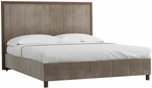 30722 Кровать с ортопедическим основанием и ящиком 1.6 Модерн Лайт Серебряный дождь R-HOME