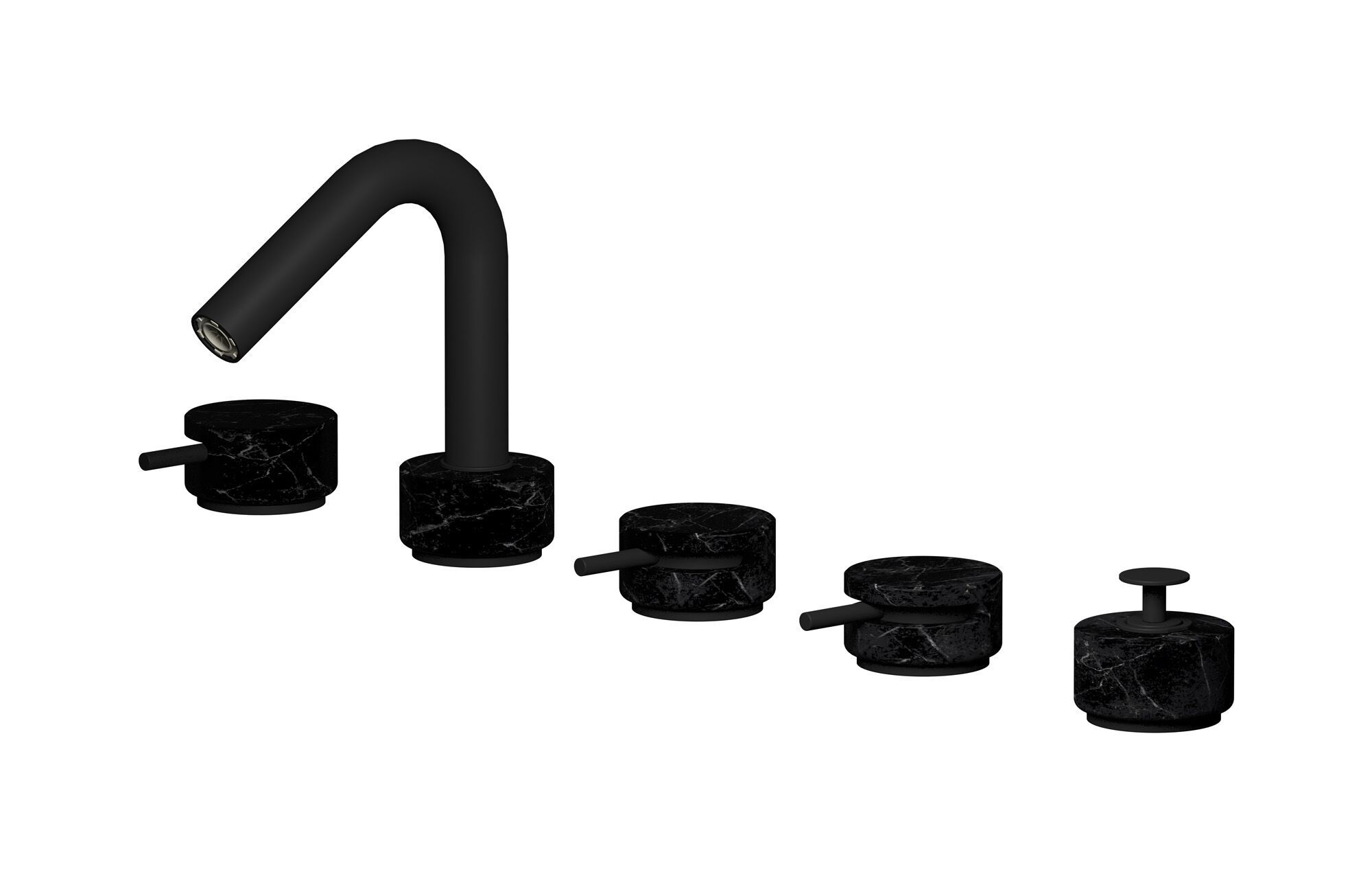 Смеситель для ванны с 5 отверстиями IB мрамор + мрамор Elle ARCH-00043007 - Вид №8