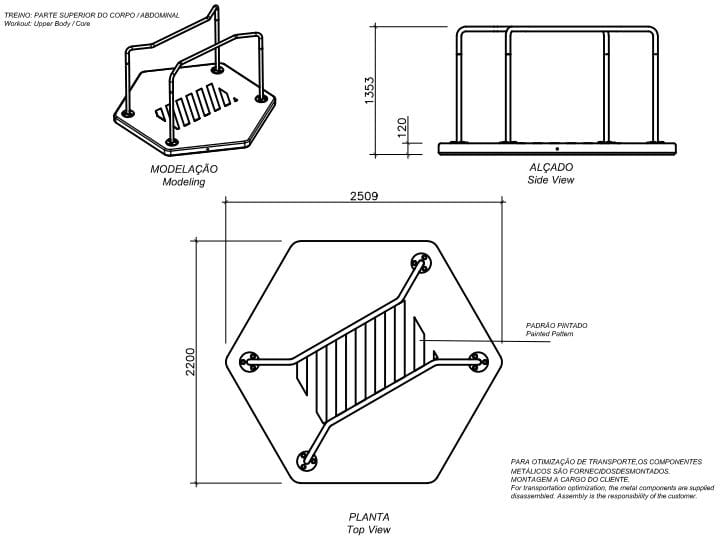 Бетонные параллельные стержни amop EXERCISE ARCH-00077800 - Вид №2
