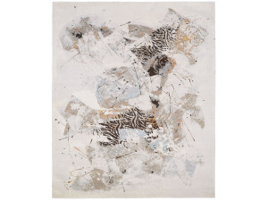 Прямоугольный ковер ручной работы из шерсти и шелка