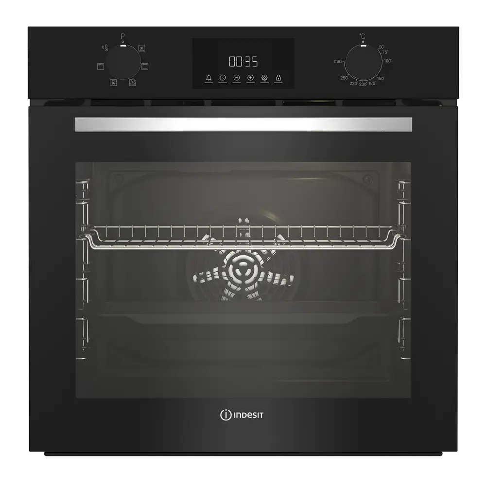 Электрический духовой шкаф Indesit IFE 3644 BL 59.4x59.5 см конвекция цвет черный STLM-2100939 - Вид №1