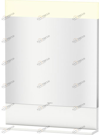 VE751101818 Vero Зеркало с полочкой внизу Белый матовый, декор Duravit