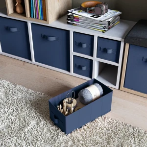 Короб Spaceo KUB Saphir 15x31x15 см 6.9 л полиэстер цвет синий 81990615 STLM-2032217