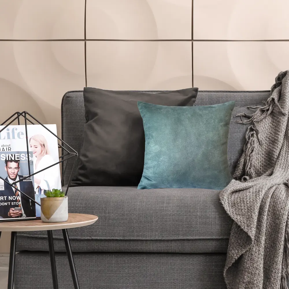 INSPIRE Manchester - декоративная подушка 40×40 см серо-синего цвета 82830631 STLM-0036631 - Вид №3