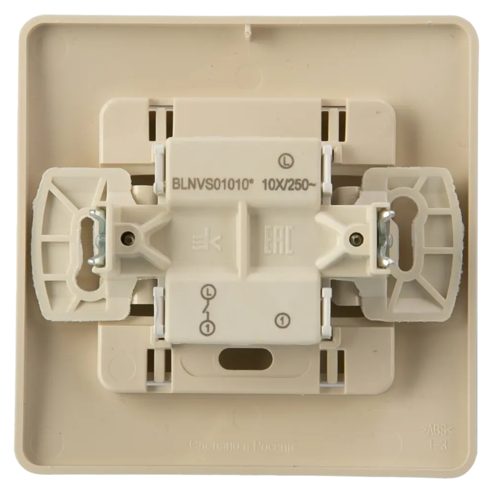 Выключатель встраиваемый Systeme Electric Blanca 1 клавиша цвет бежевый STLM-2017061 - Вид №3