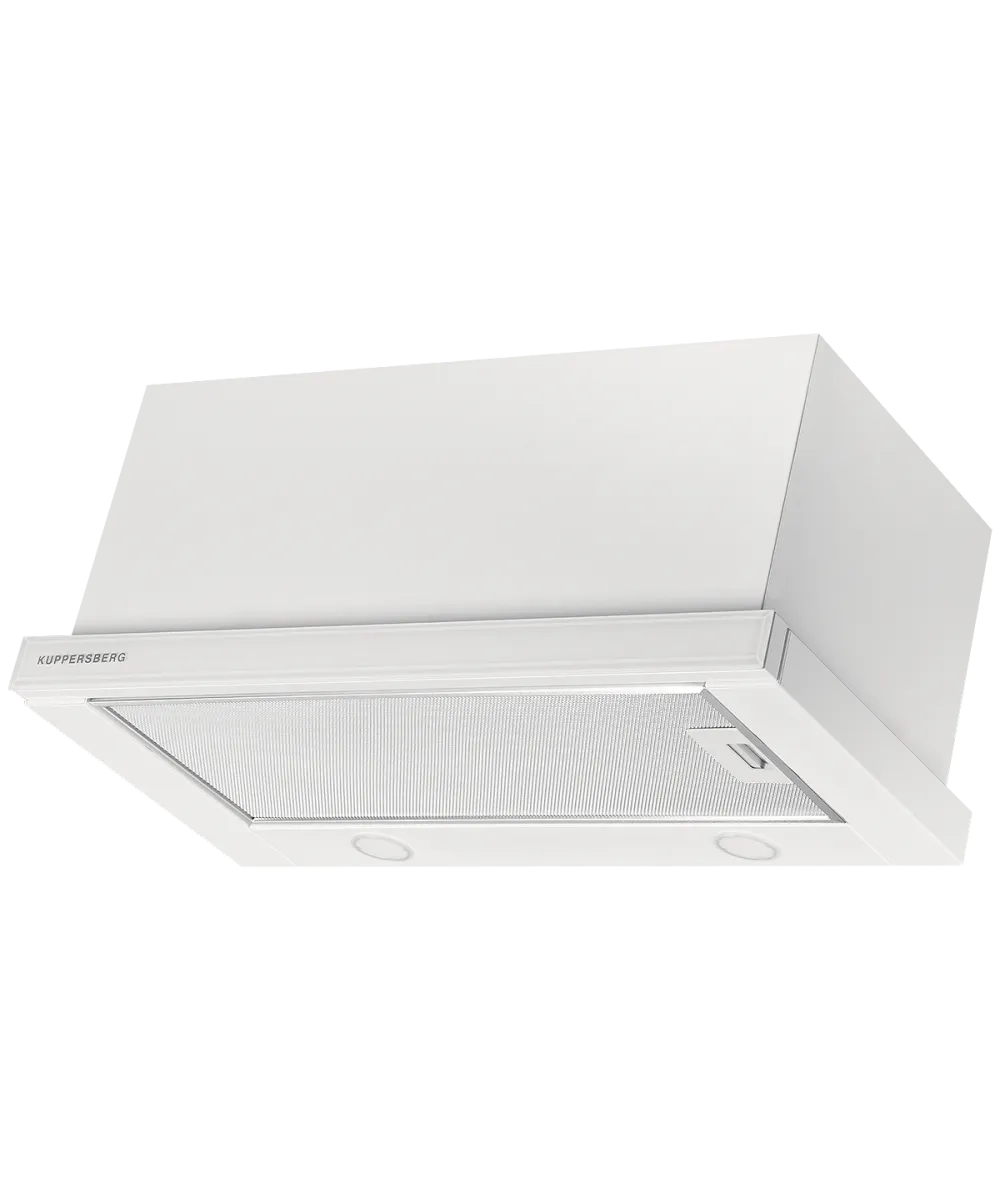 9121492 Вытяжка телескопическая Kuppersberg SLIMTURBO 60 GW белый/белый STDN-0103907 - Вид №1