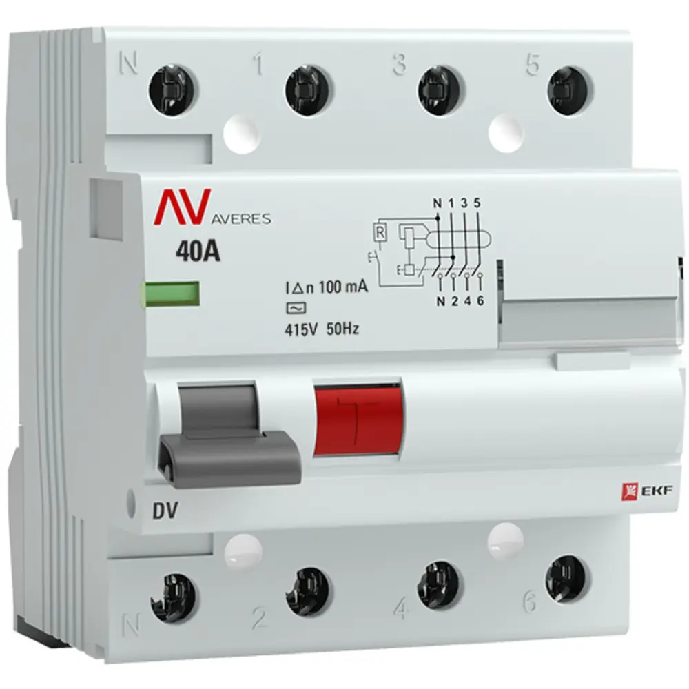 УЗО EKF Averes DV - защита от поражения током и возгорания 84579904 STLM-0052262