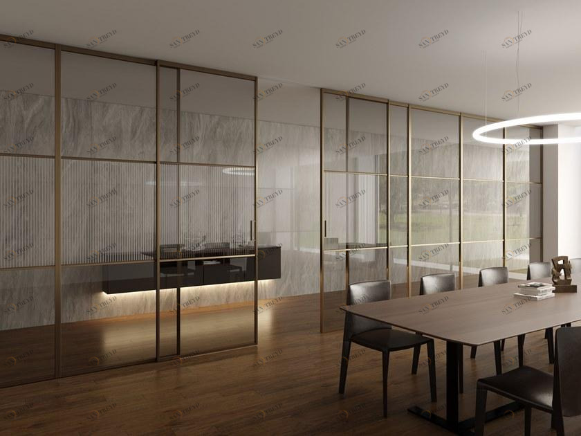 FOA Раздвижная стеклянная дверь Factory sun-id-1348104